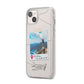 Backpacker Photo Upload Personalised iPhone 14 Plus Clear Tough Case Starlight Angled Image
