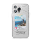 Backpacker Photo Upload Personalised iPhone 14 Pro Max Clear Tough Case Silver