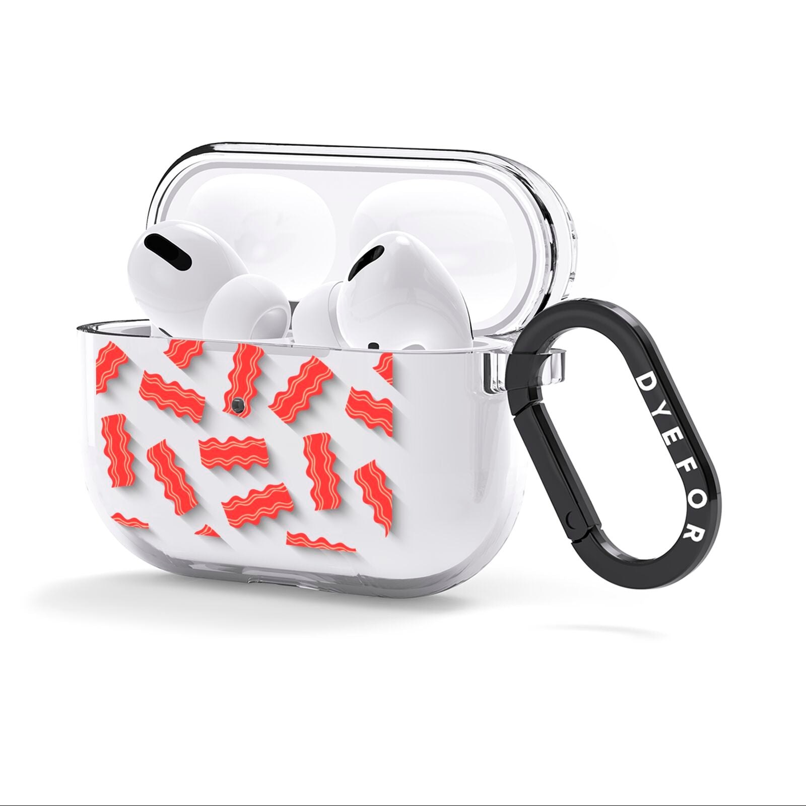 Bacon AirPods Clear Case 3rd Gen Side Image