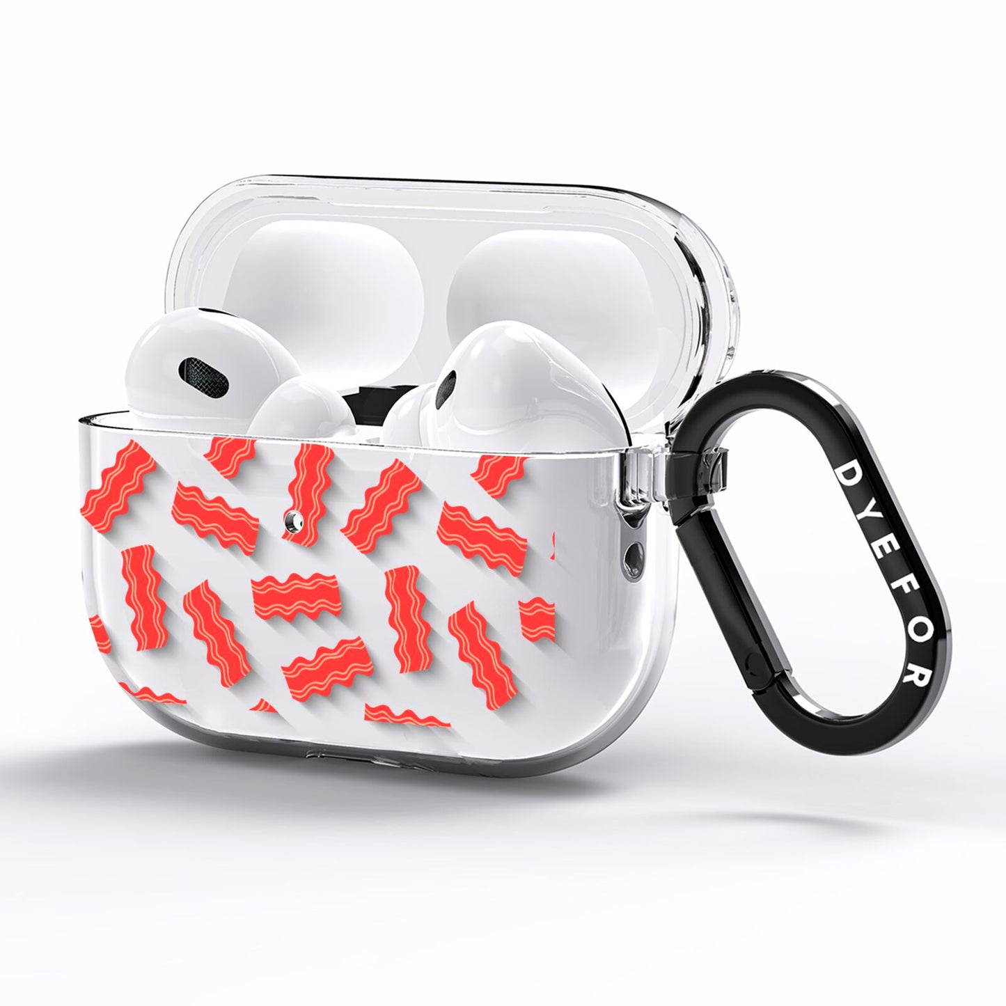 Bacon AirPods Pro Clear Case Side Image