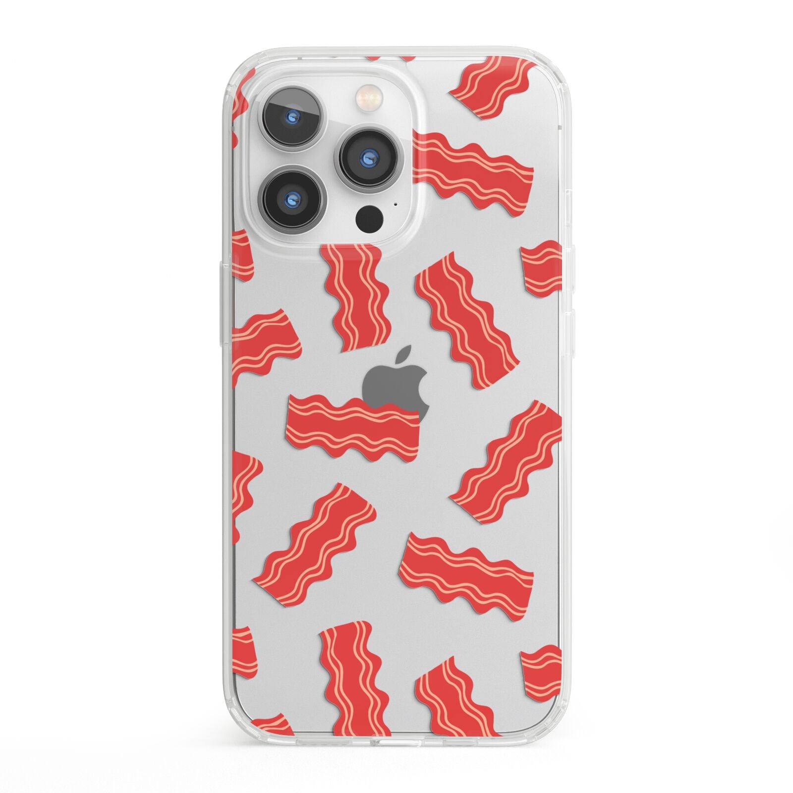 Bacon iPhone 13 Pro Clear Bumper Case