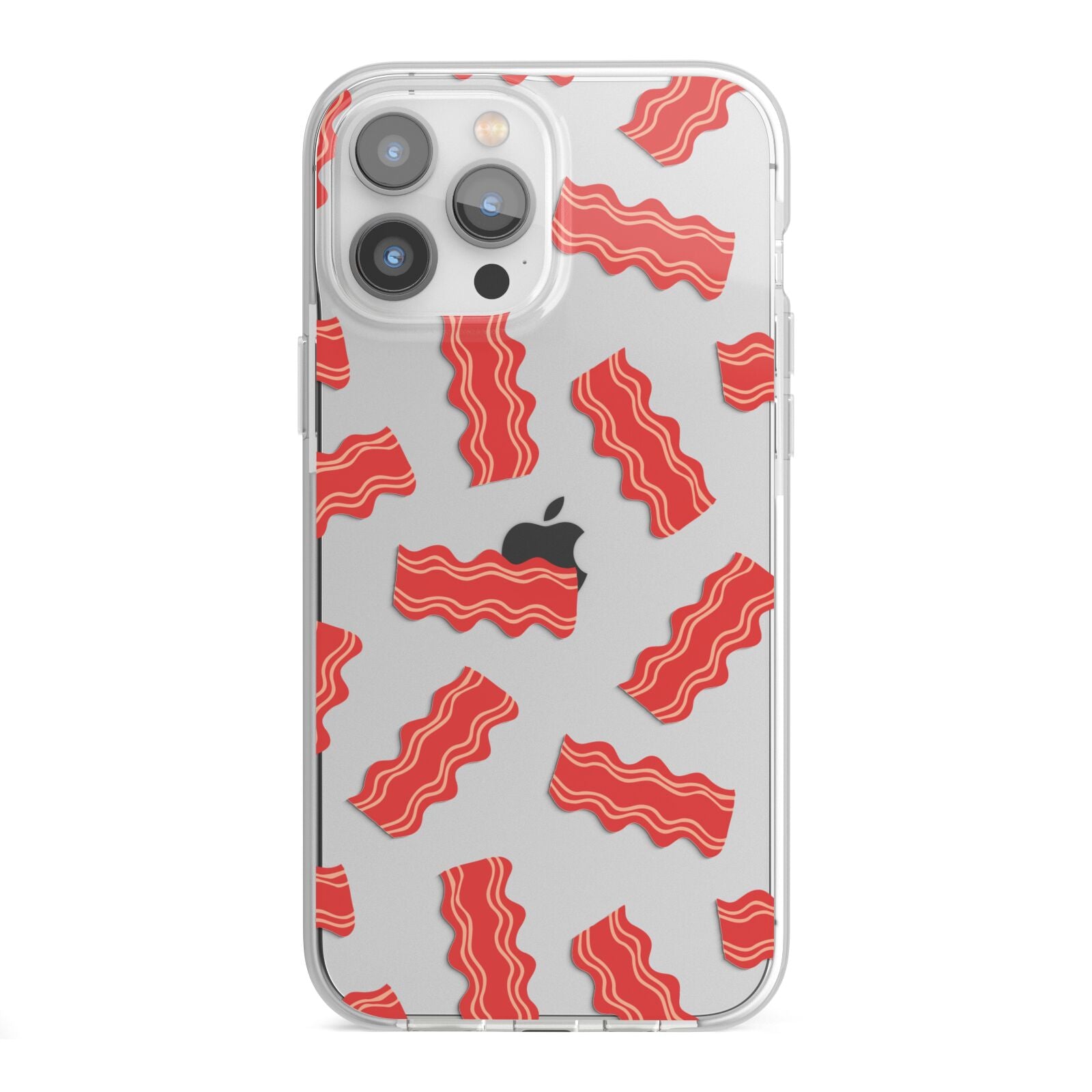 Bacon iPhone 13 Pro Max TPU Impact Case with White Edges