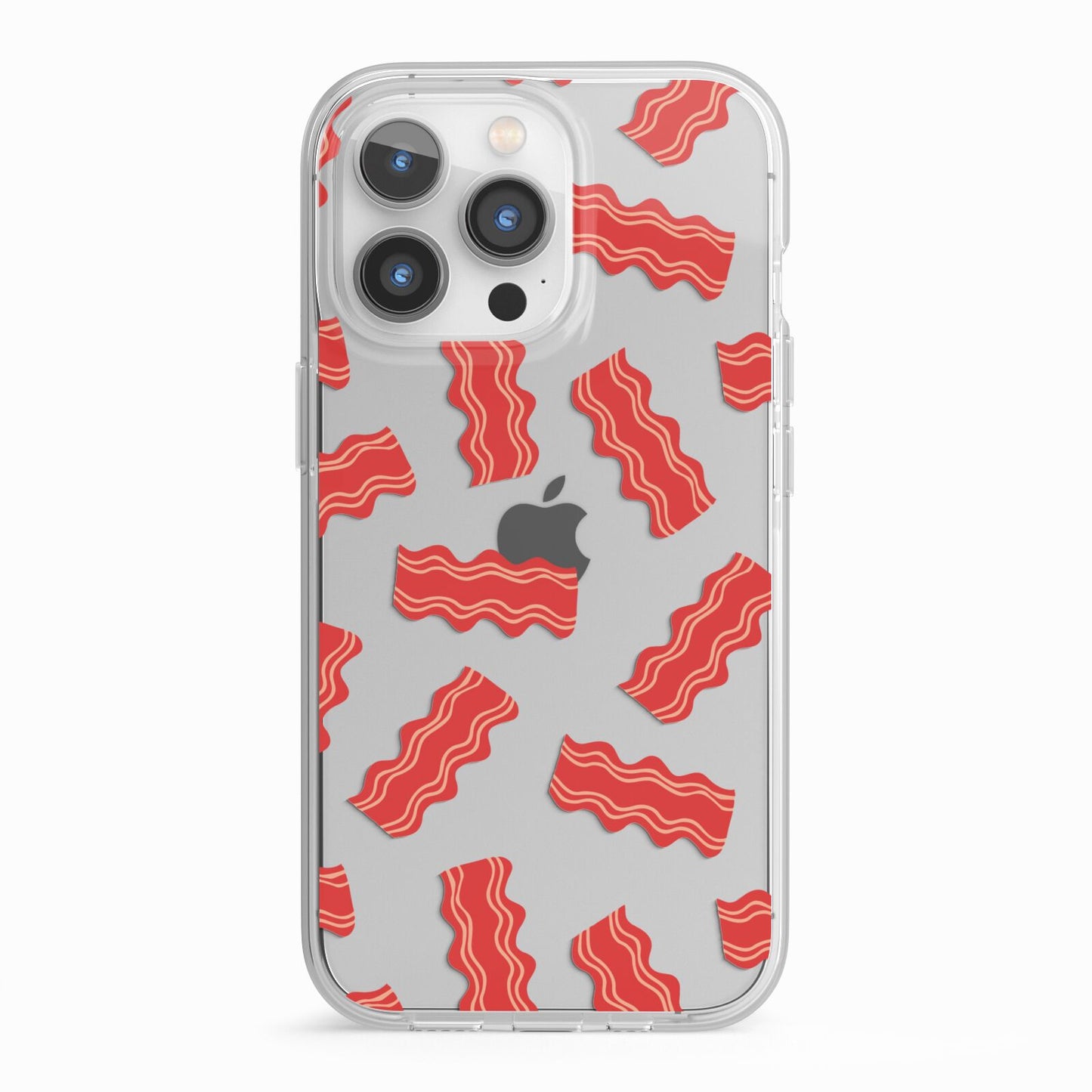 Bacon iPhone 13 Pro TPU Impact Case with White Edges