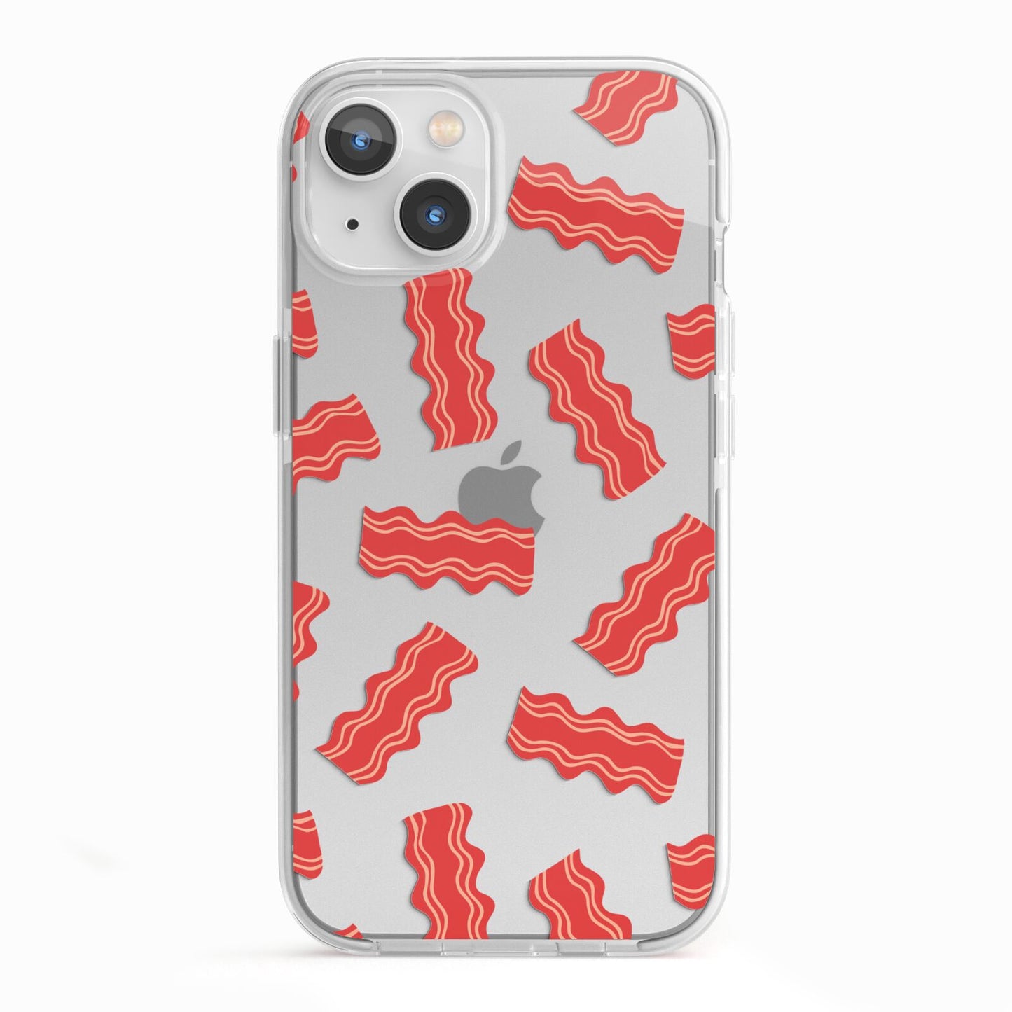 Bacon iPhone 13 TPU Impact Case with White Edges