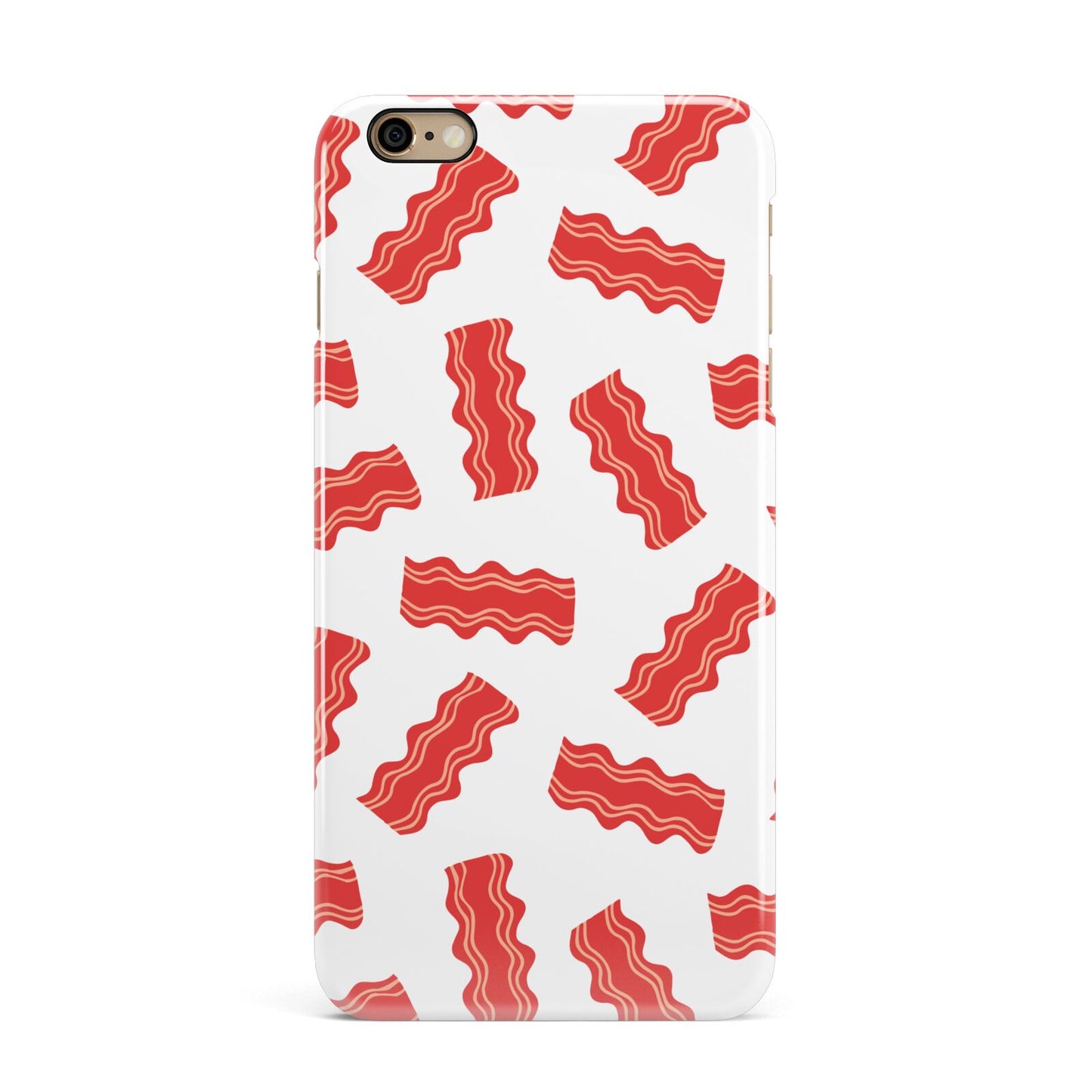 Bacon iPhone 6 Plus 3D Snap Case on Gold Phone