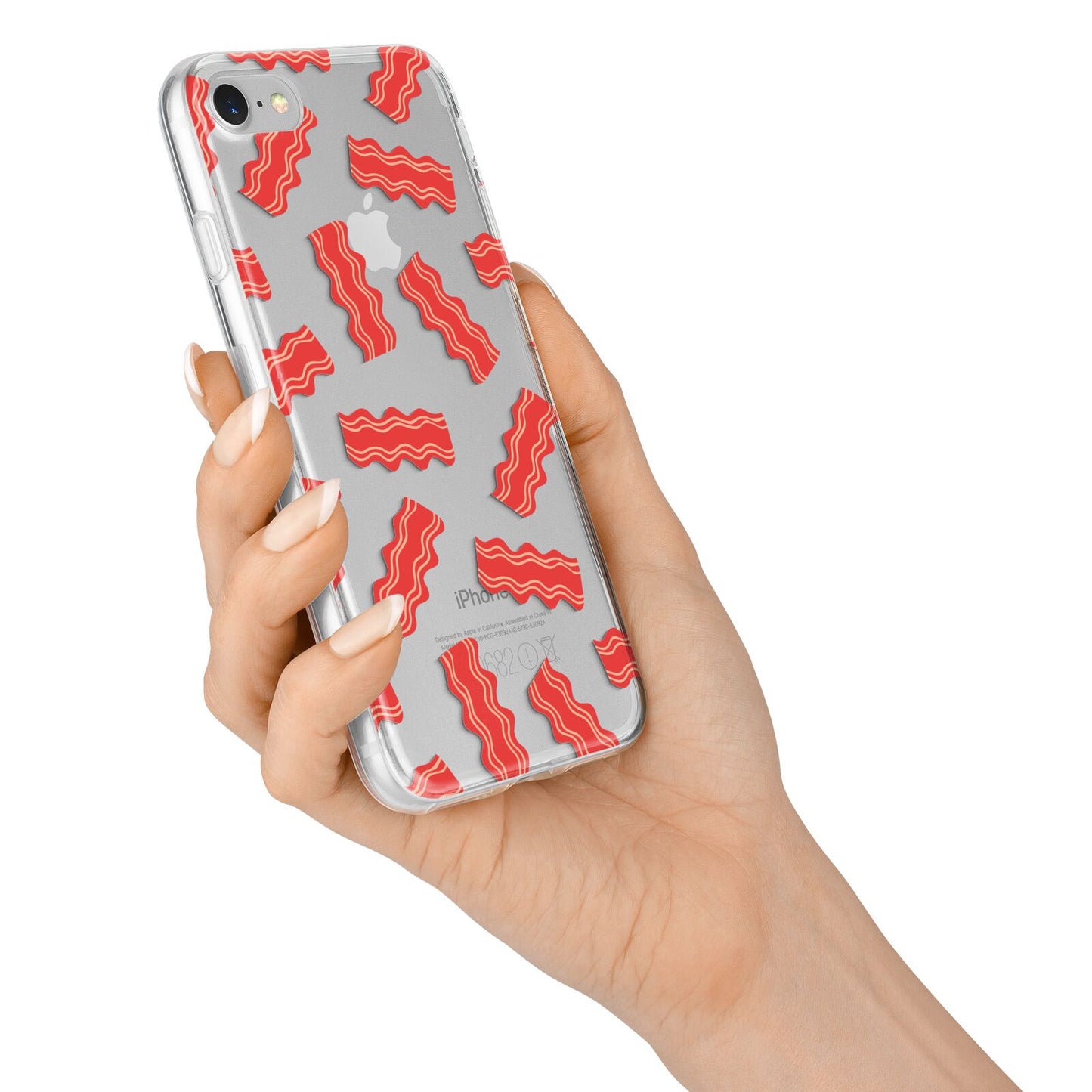 Bacon iPhone 7 Bumper Case on Silver iPhone Alternative Image