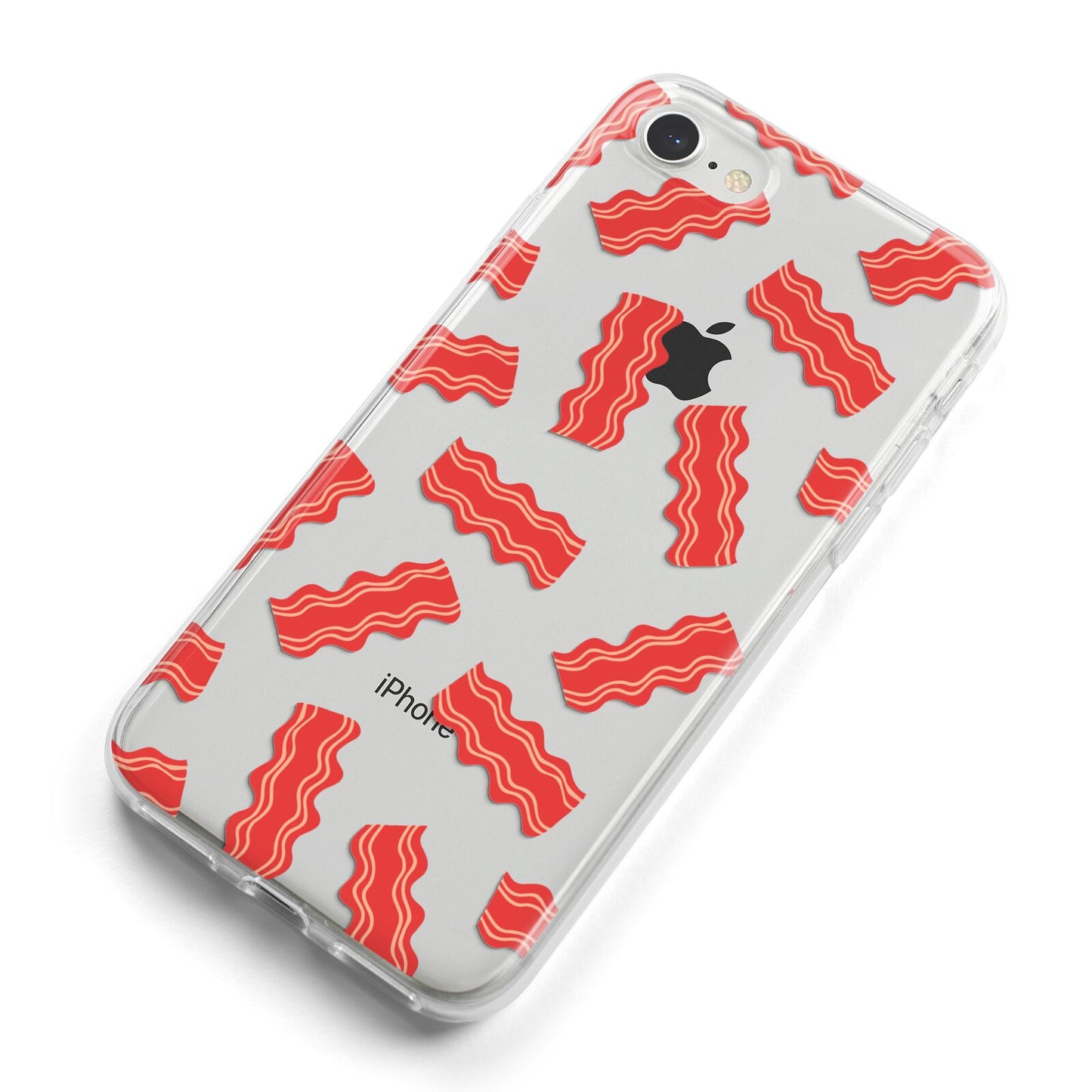 Bacon iPhone 8 Bumper Case on Silver iPhone Alternative Image