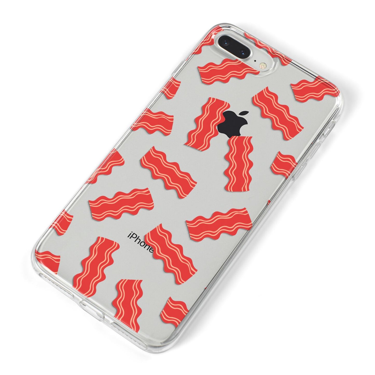 Bacon iPhone 8 Plus Bumper Case on Silver iPhone Alternative Image