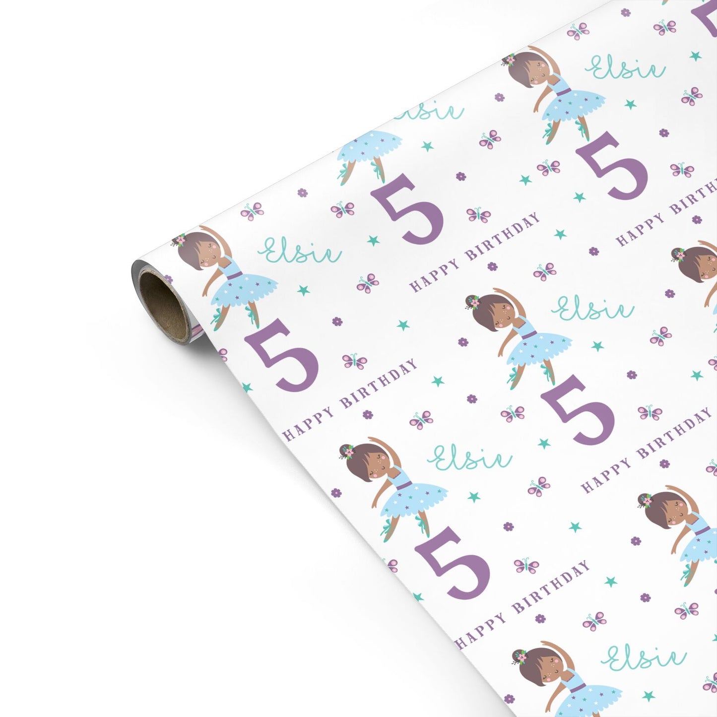 Ballerina Birthday Personalised Personalised Gift Wrap