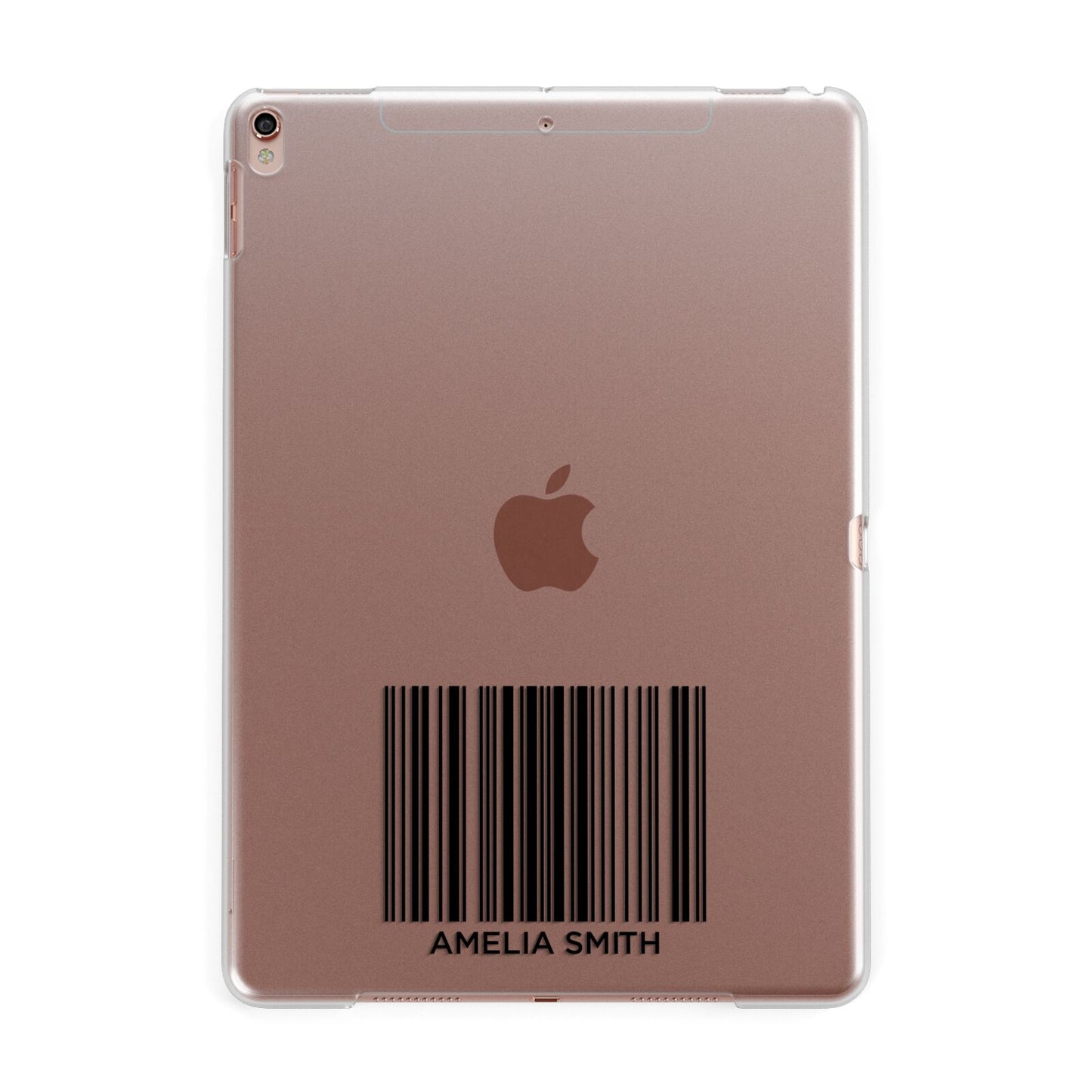 Barcode with Text Apple iPad Rose Gold Case