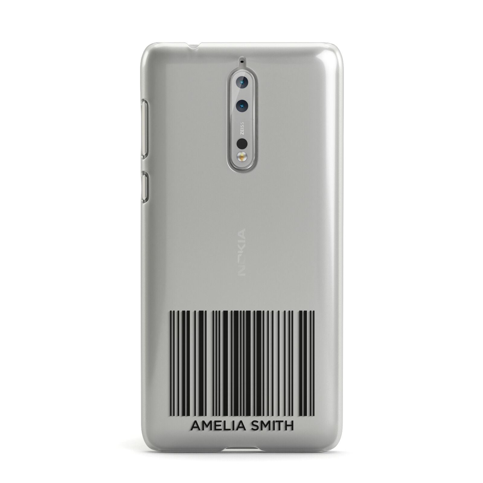 Clear Barcode with Text Nokia Case