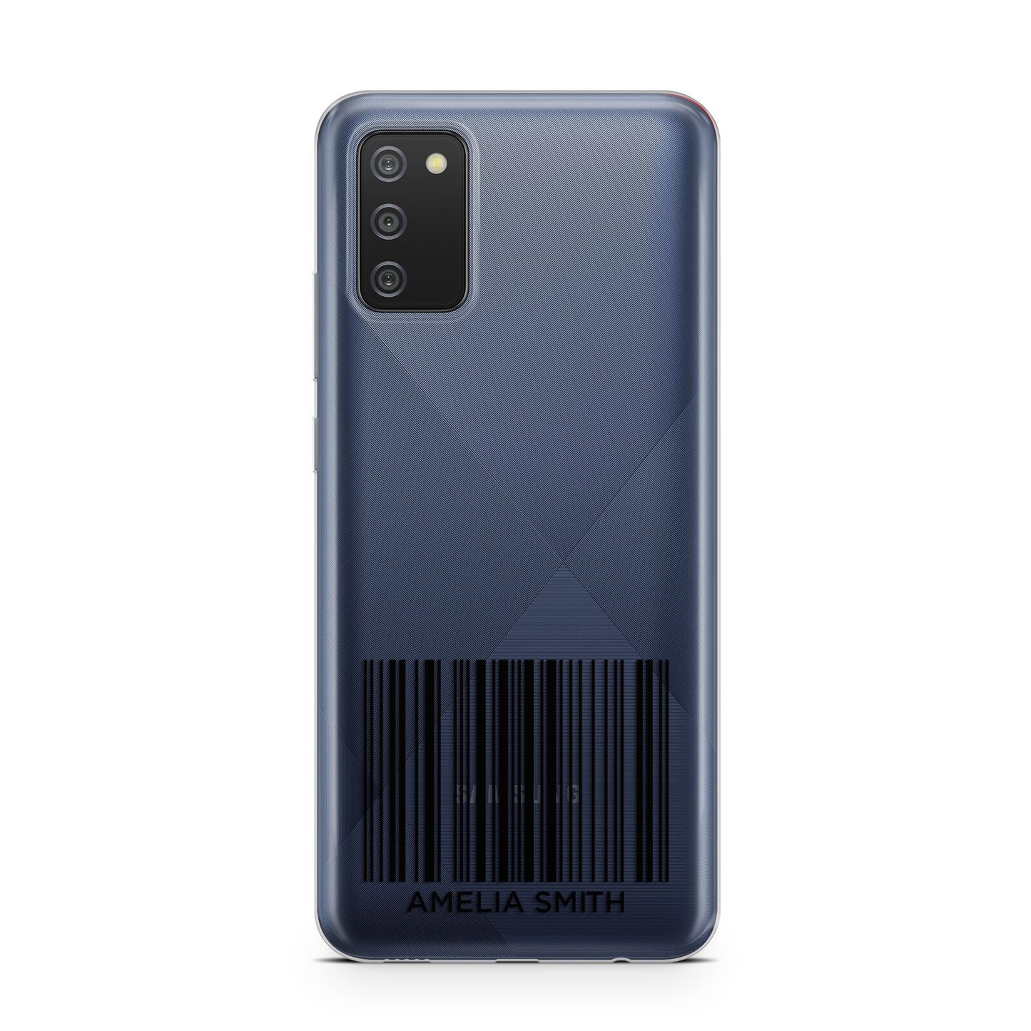 Barcode with Text Samsung A02s Case