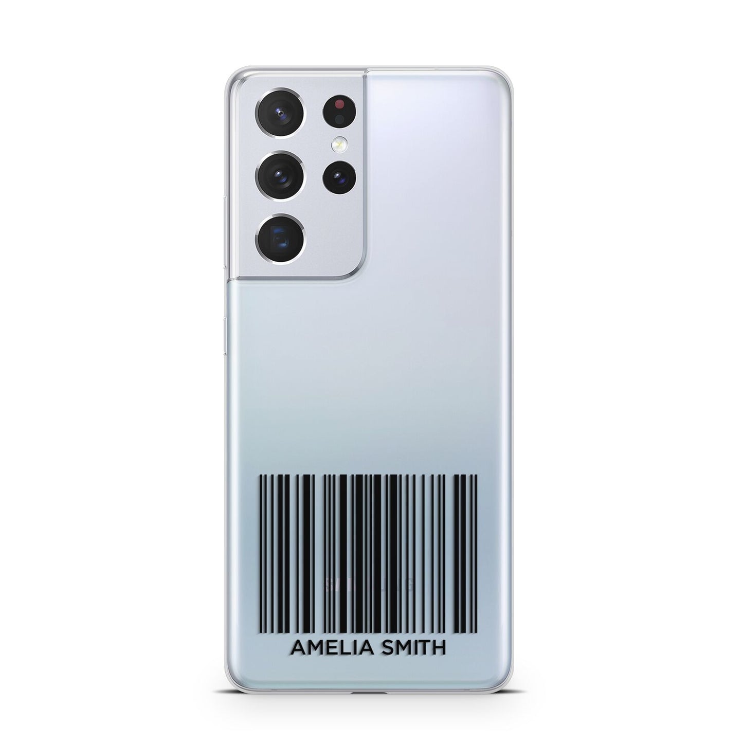 Barcode with Text Samsung S21 Ultra Case