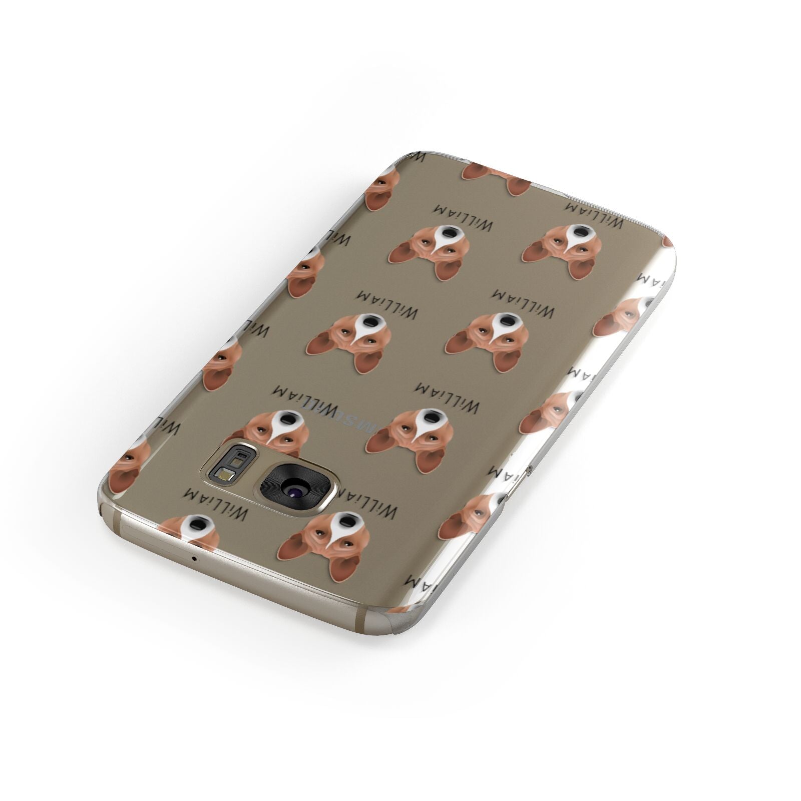 Basenji Icon with Name Samsung Galaxy Case Front Close Up