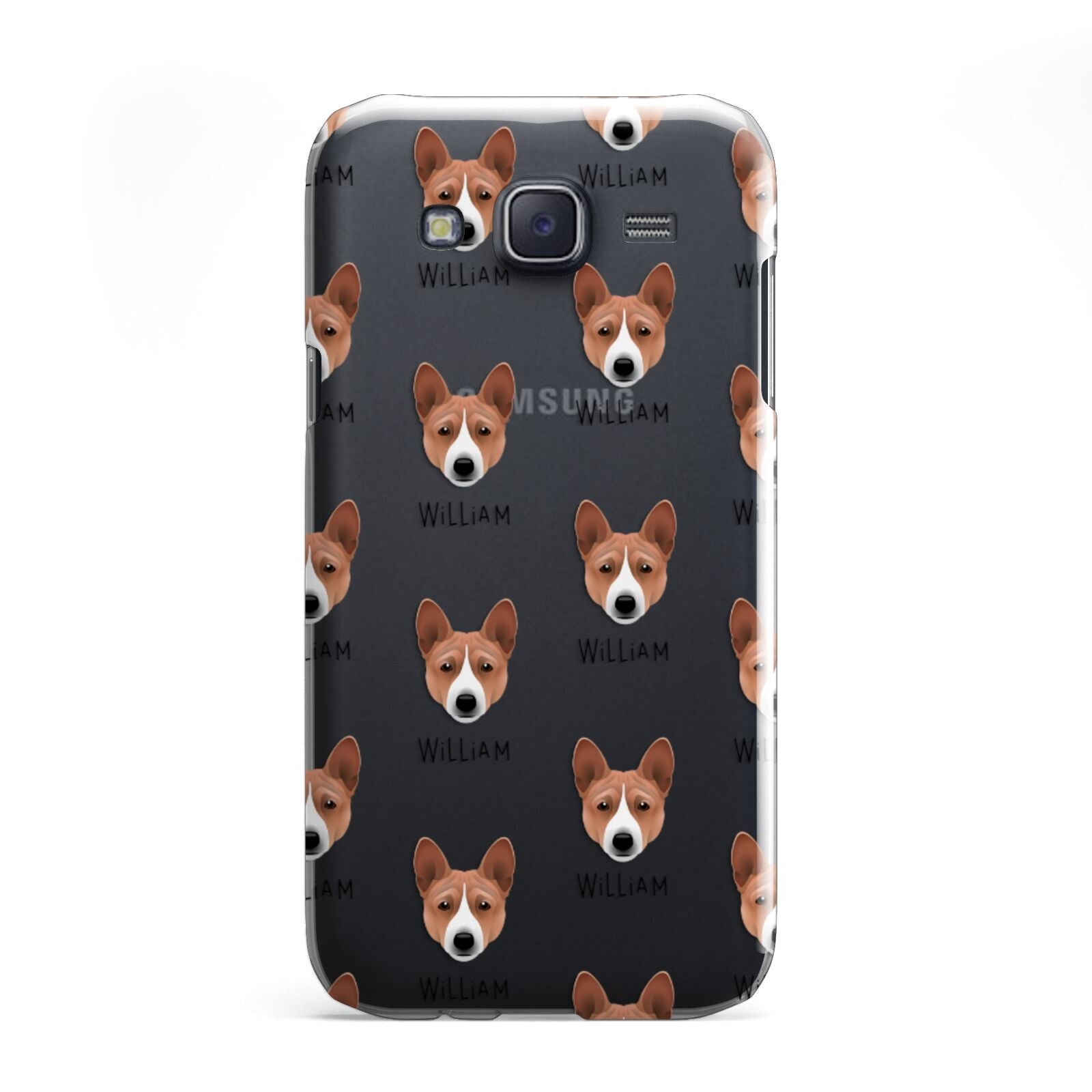 Basenji Icon with Name Samsung Galaxy J5 Case