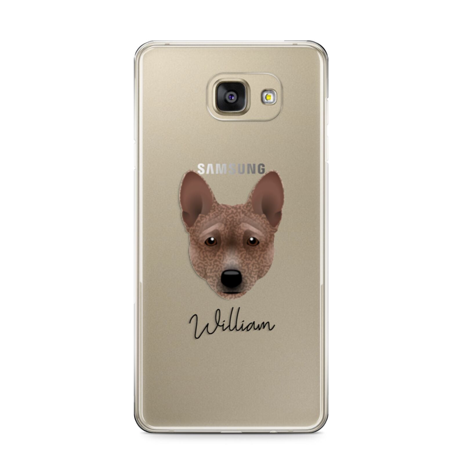 Basenji Personalised Samsung Galaxy A9 2016 Case on gold phone