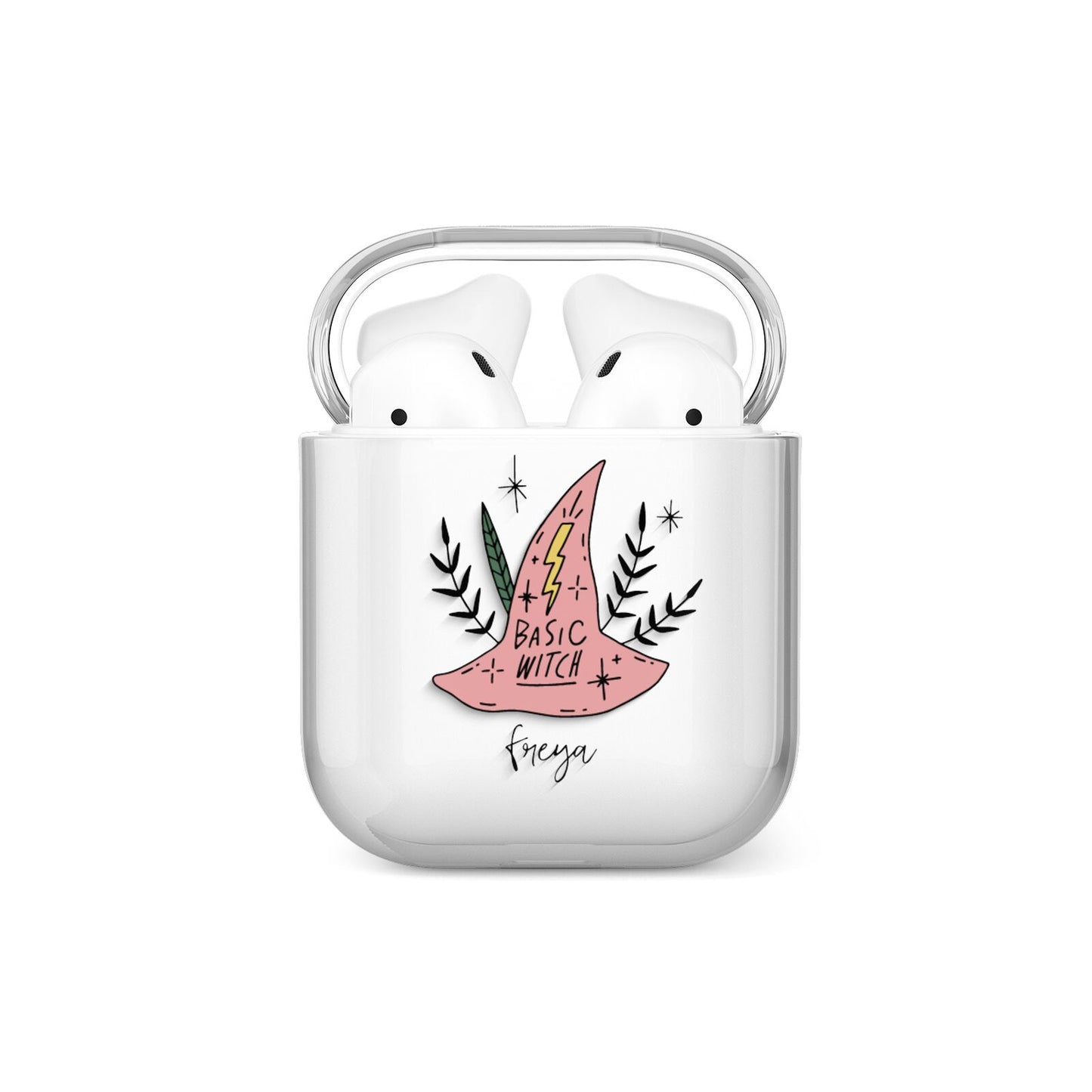 Basic Witch Hat Personalised AirPods Case