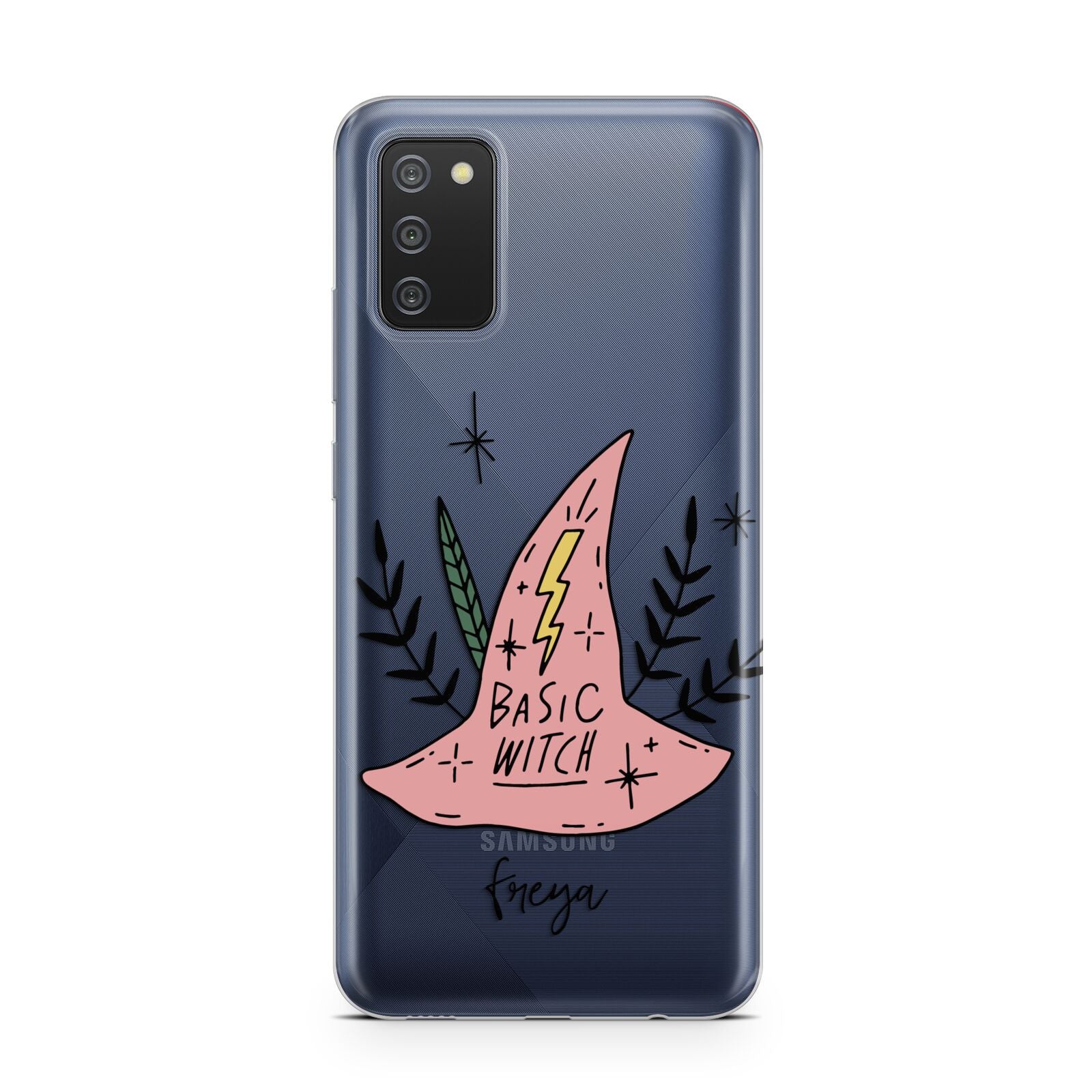 Basic Witch Hat Personalised Samsung A02s Case