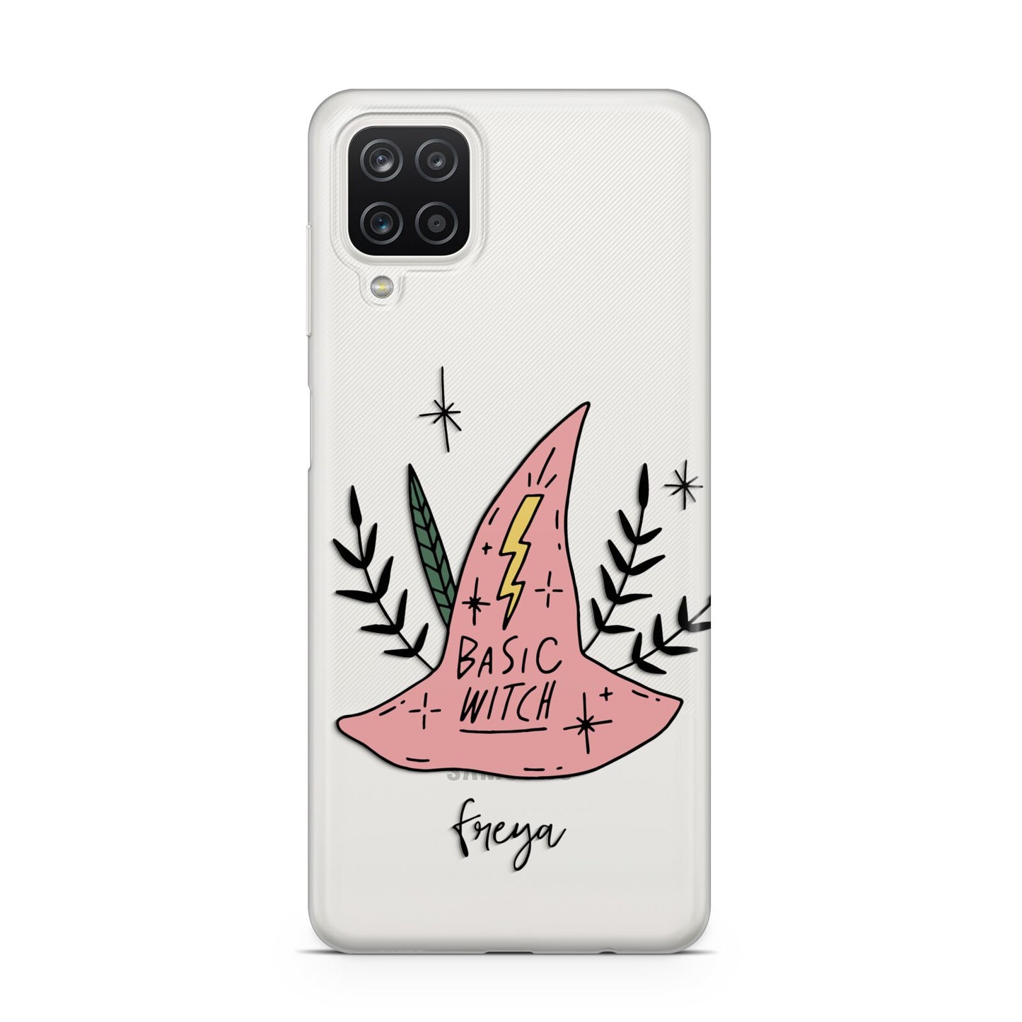 Basic Witch Hat Personalised Samsung A12 Case