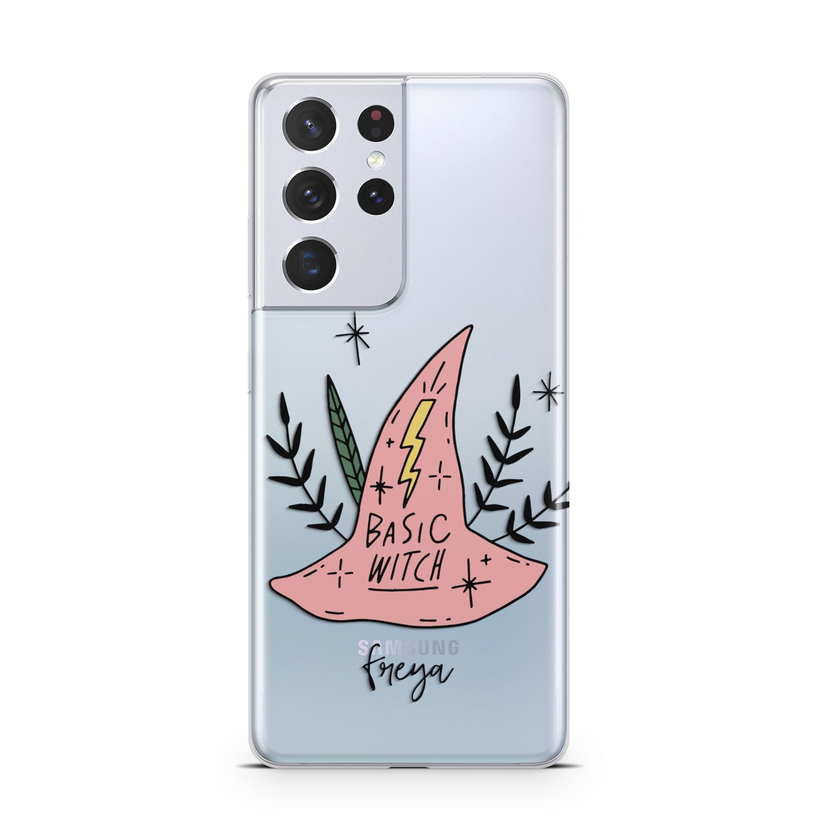 Basic Witch Hat Personalised Samsung S21 Ultra Case