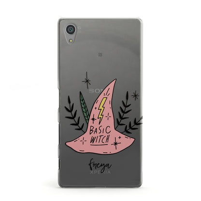 Basic Witch Hat Personalised Sony Xperia Case