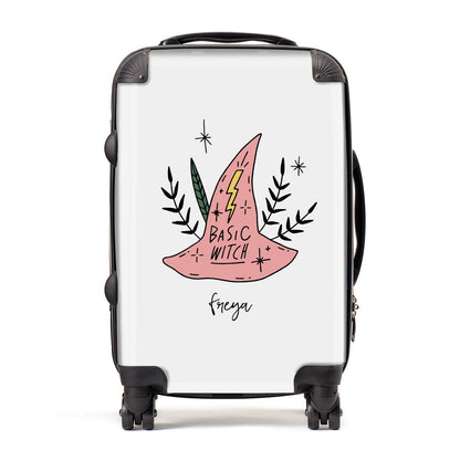 Basic Witch Hat Personalised Suitcase