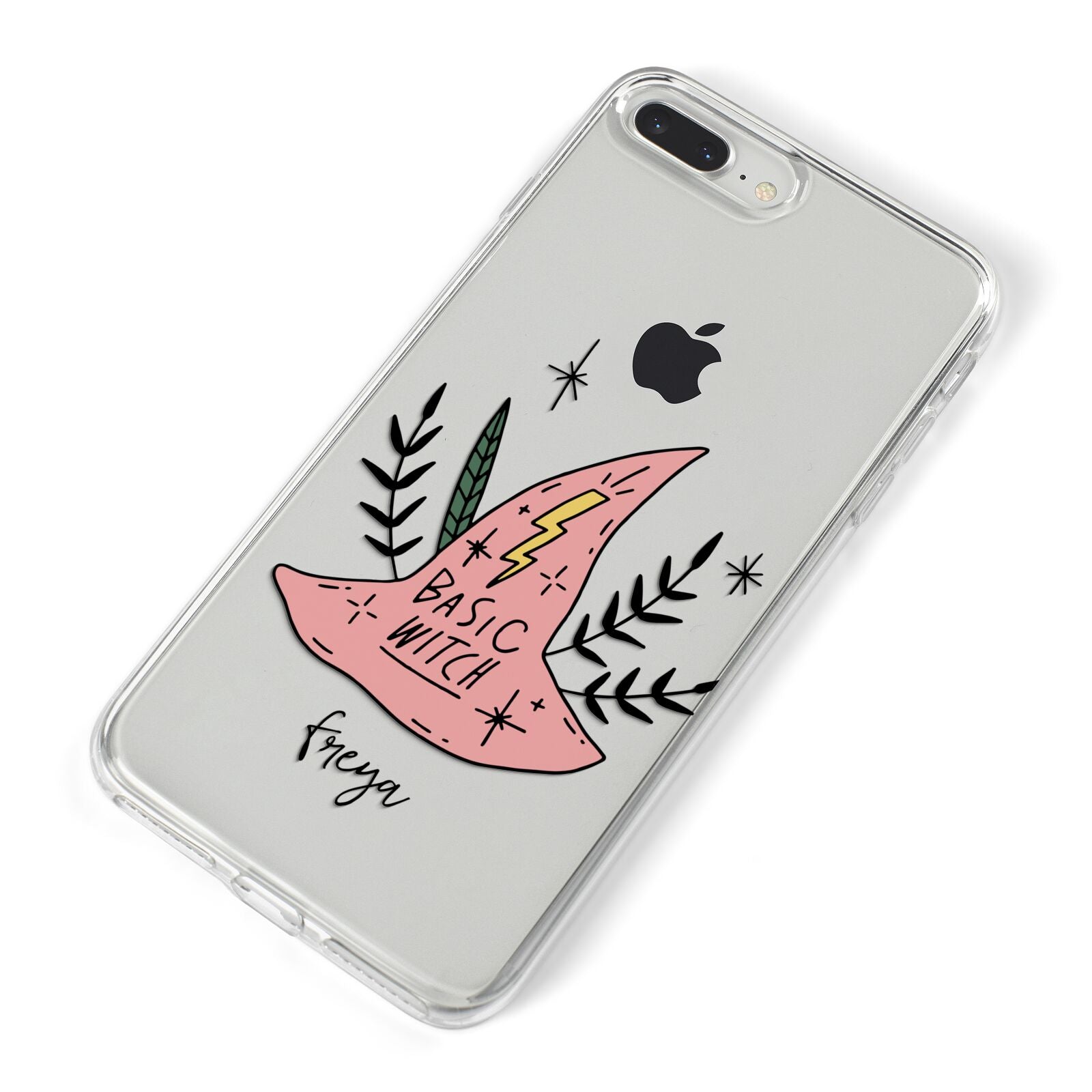 Basic Witch Hat Personalised iPhone 8 Plus Bumper Case on Silver iPhone Alternative Image