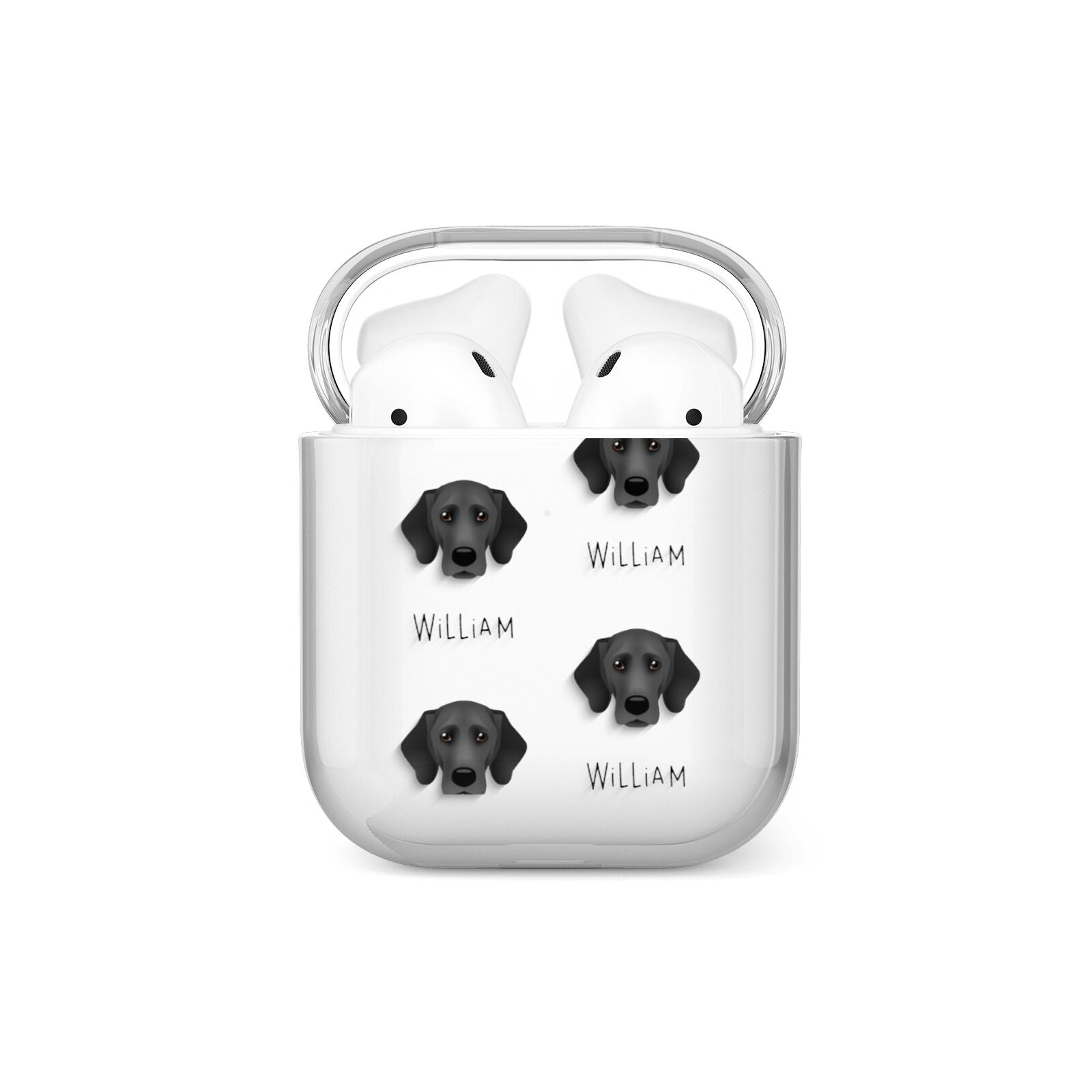 Bassador Icon with Name AirPods Case