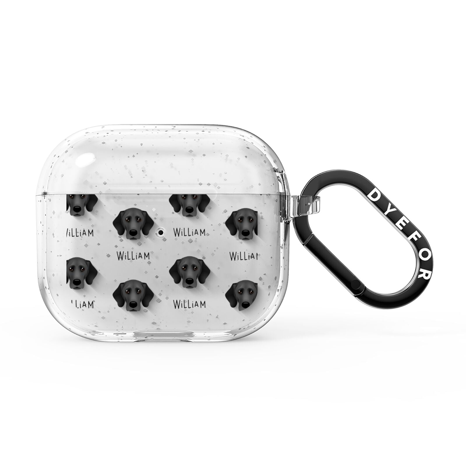 Bassador Icon with Name AirPods Glitter Case 3rd Gen