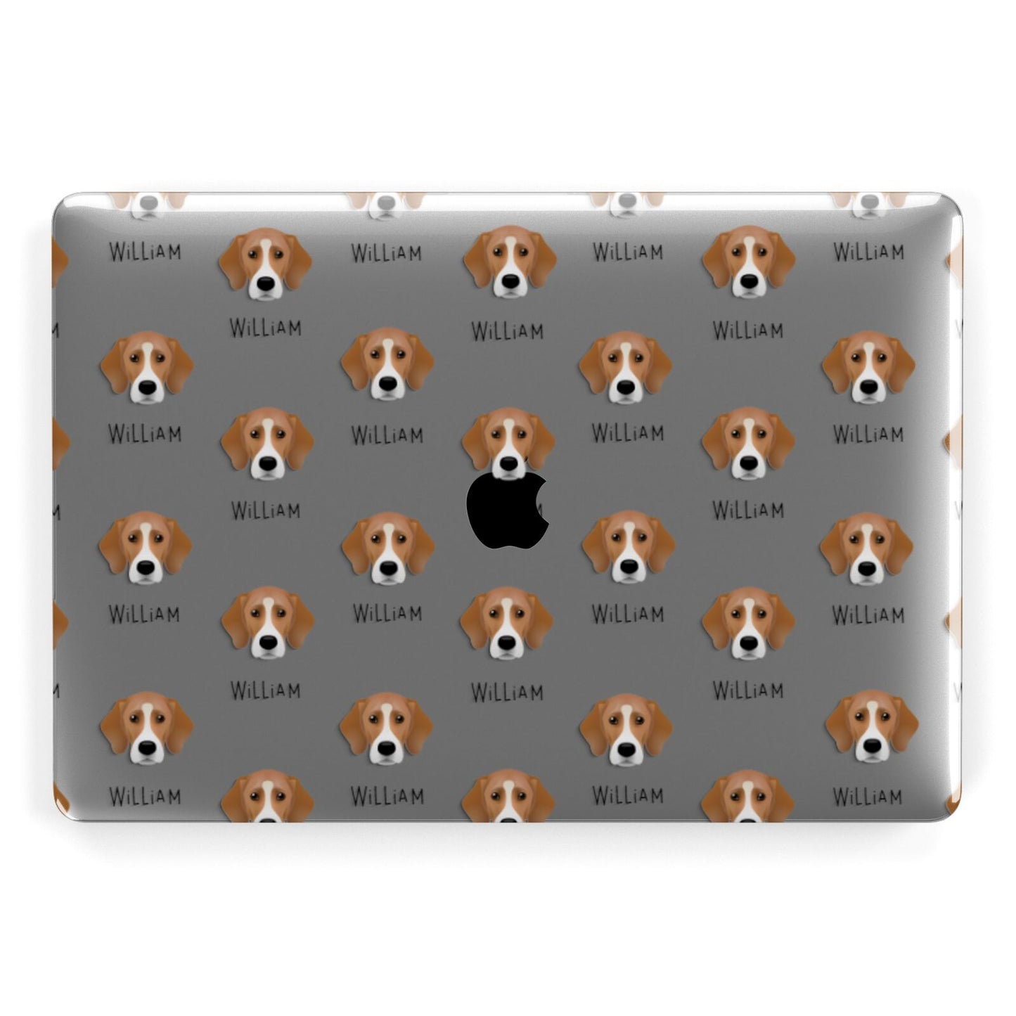 Bassador Icon with Name Apple MacBook Case