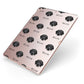 Bassador Icon with Name Apple iPad Case on Rose Gold iPad Side View