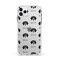 Bassador Icon with Name Apple iPhone 11 Pro Max in Silver with White Impact Case