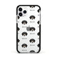 Bassador Icon with Name Apple iPhone 11 Pro in Silver with Black Impact Case