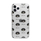 Bassador Icon with Name Apple iPhone 11 Pro in Silver with Bumper Case