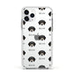 Bassador Icon with Name Apple iPhone 11 Pro in Silver with White Impact Case
