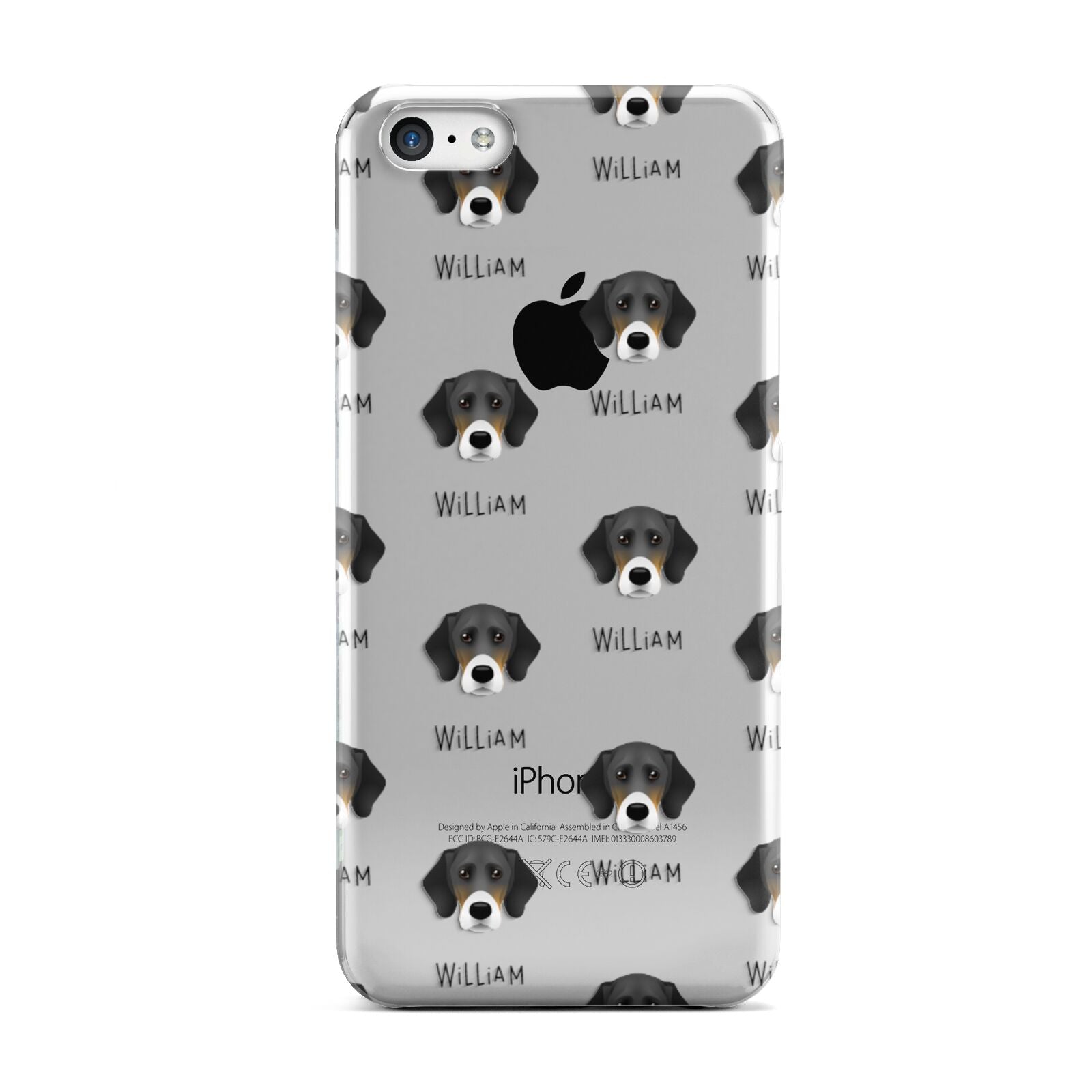 Bassador Icon with Name Apple iPhone 5c Case
