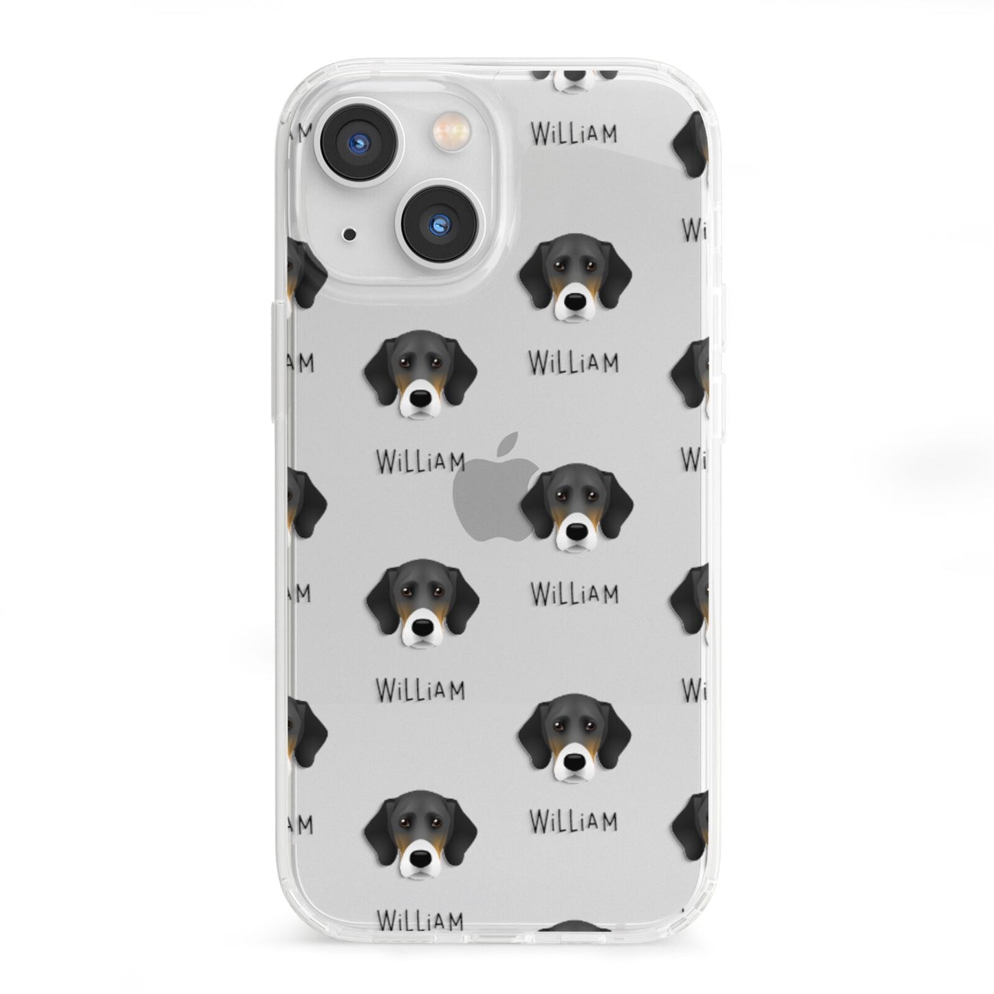 Bassador Icon with Name iPhone 13 Mini Clear Bumper Case