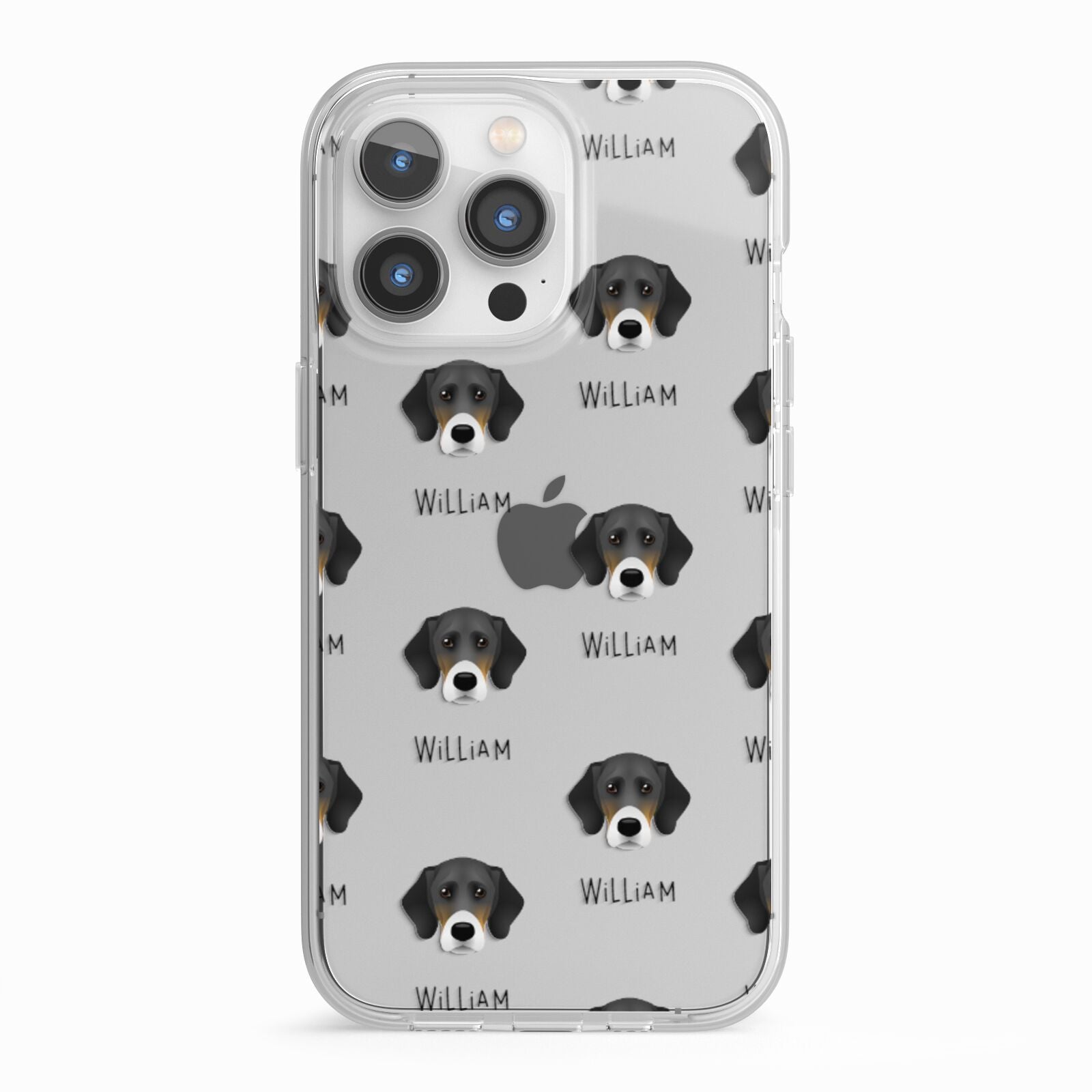 Bassador Icon with Name iPhone 13 Pro TPU Impact Case with White Edges