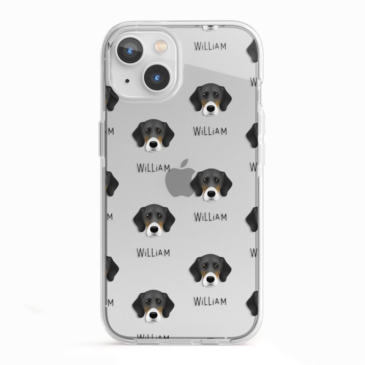 Bassador Icon with Name iPhone 13 TPU Impact Case with White Edges