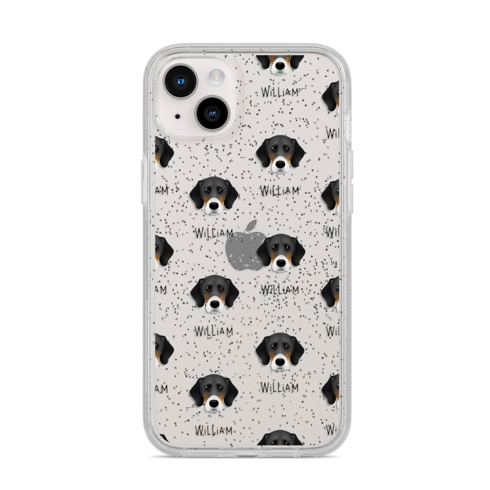 Bassador Icon with Name iPhone 14 Plus Glitter Tough Case Starlight