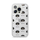Bassador Icon with Name iPhone 14 Pro Clear Tough Case Silver