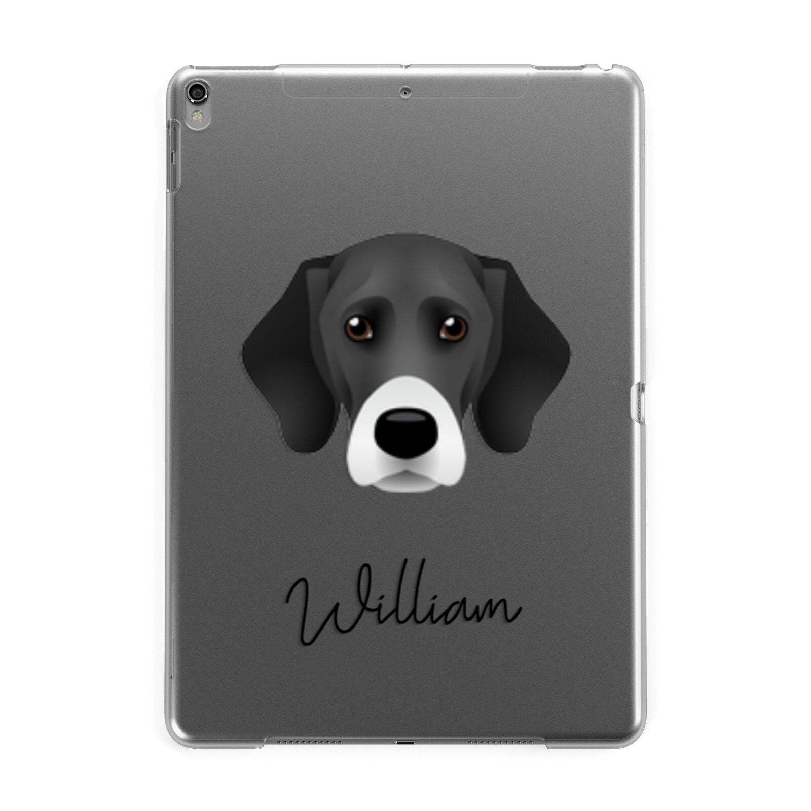 Bassador Personalised Apple iPad Grey Case