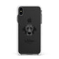 Bassador Personalised Apple iPhone Xs Max Impact Case White Edge on Black Phone