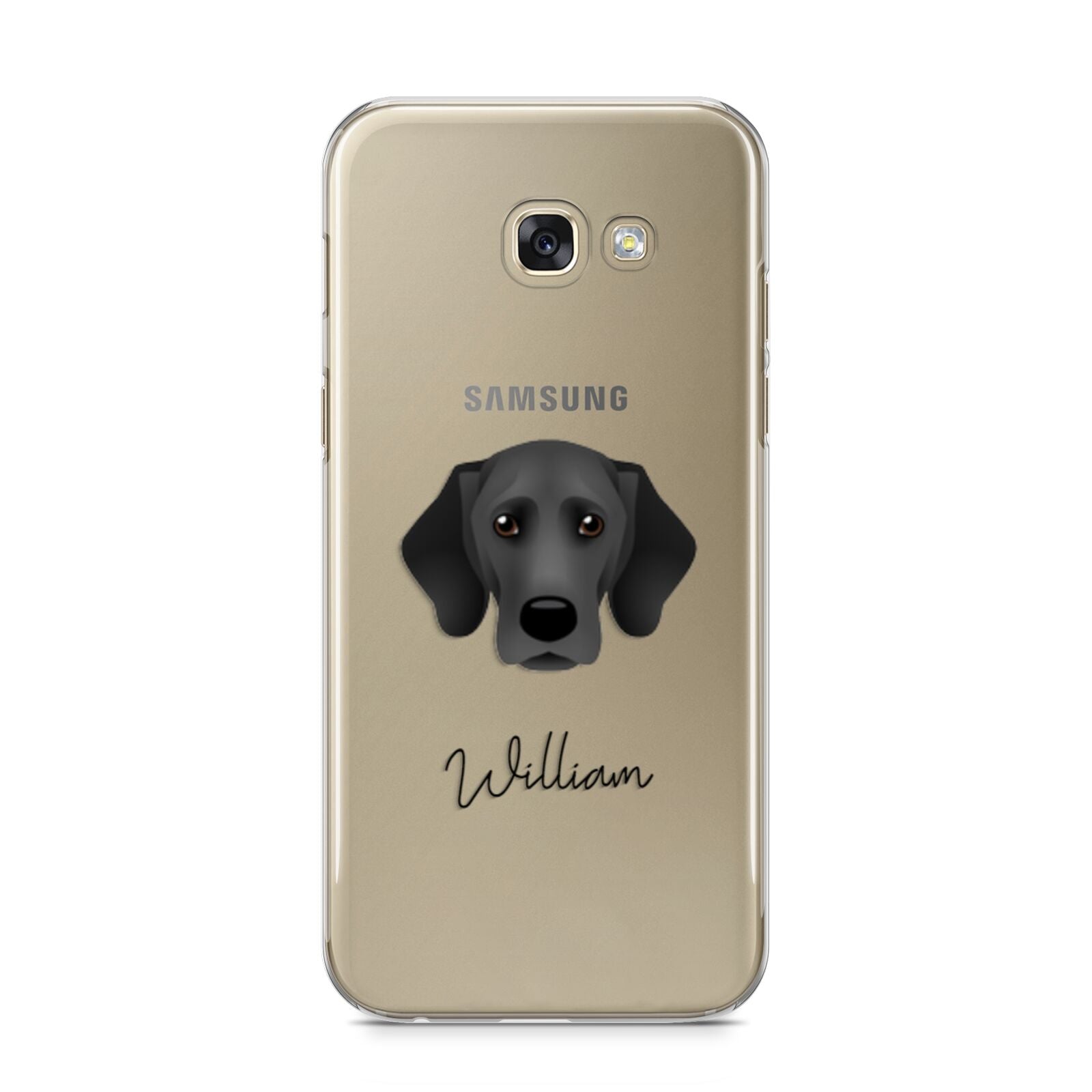 Bassador Personalised Samsung Galaxy A5 2017 Case on gold phone