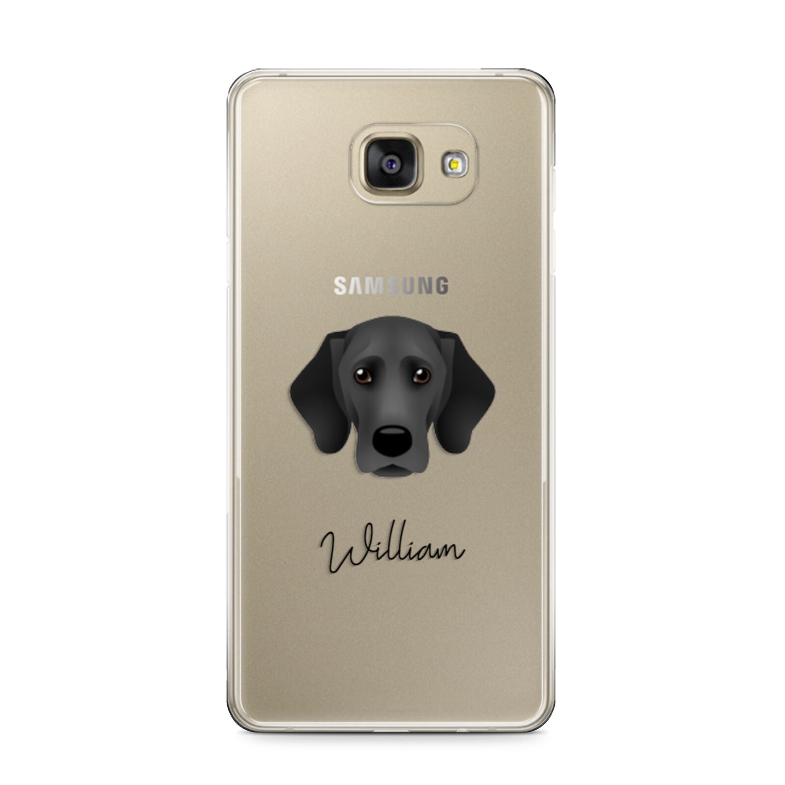 Bassador Personalised Samsung Galaxy A9 2016 Case on gold phone