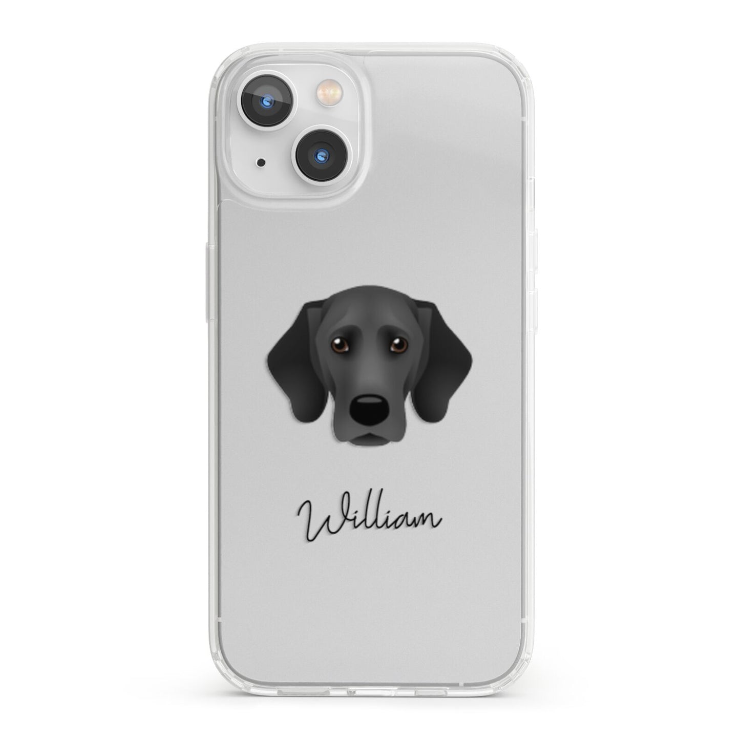 Bassador Personalised iPhone 13 Clear Bumper Case