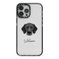 Bassador Personalised iPhone 13 Pro Max Black Impact Case on Silver phone