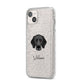 Bassador Personalised iPhone 14 Plus Glitter Tough Case Starlight Angled Image