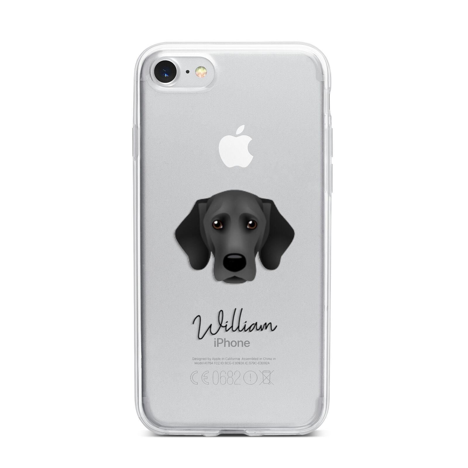 Bassador Personalised iPhone 7 Bumper Case on Silver iPhone