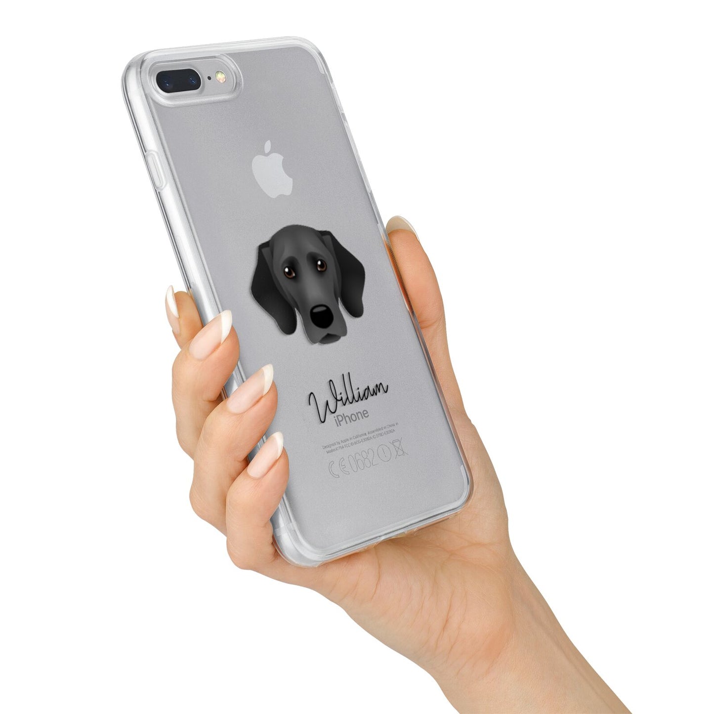 Bassador Personalised iPhone 7 Plus Bumper Case on Silver iPhone Alternative Image